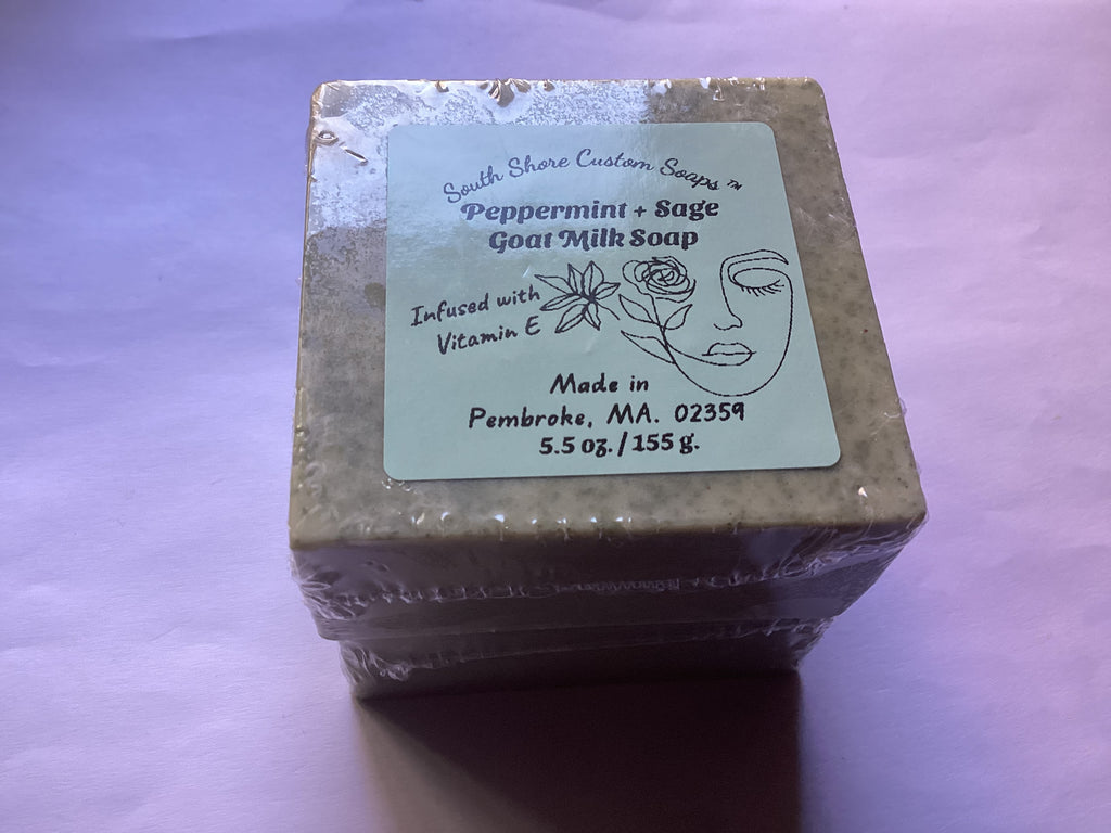 Peppermint + Sage Goat Milk Soap