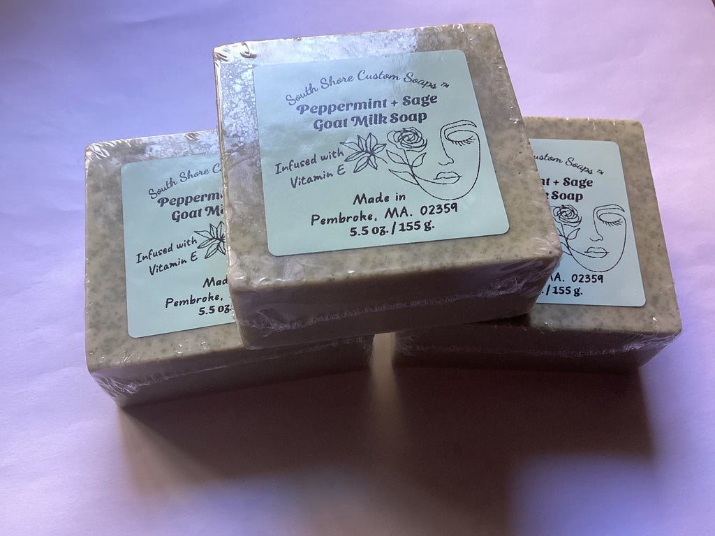 Peppermint + Sage Goat Milk Soap