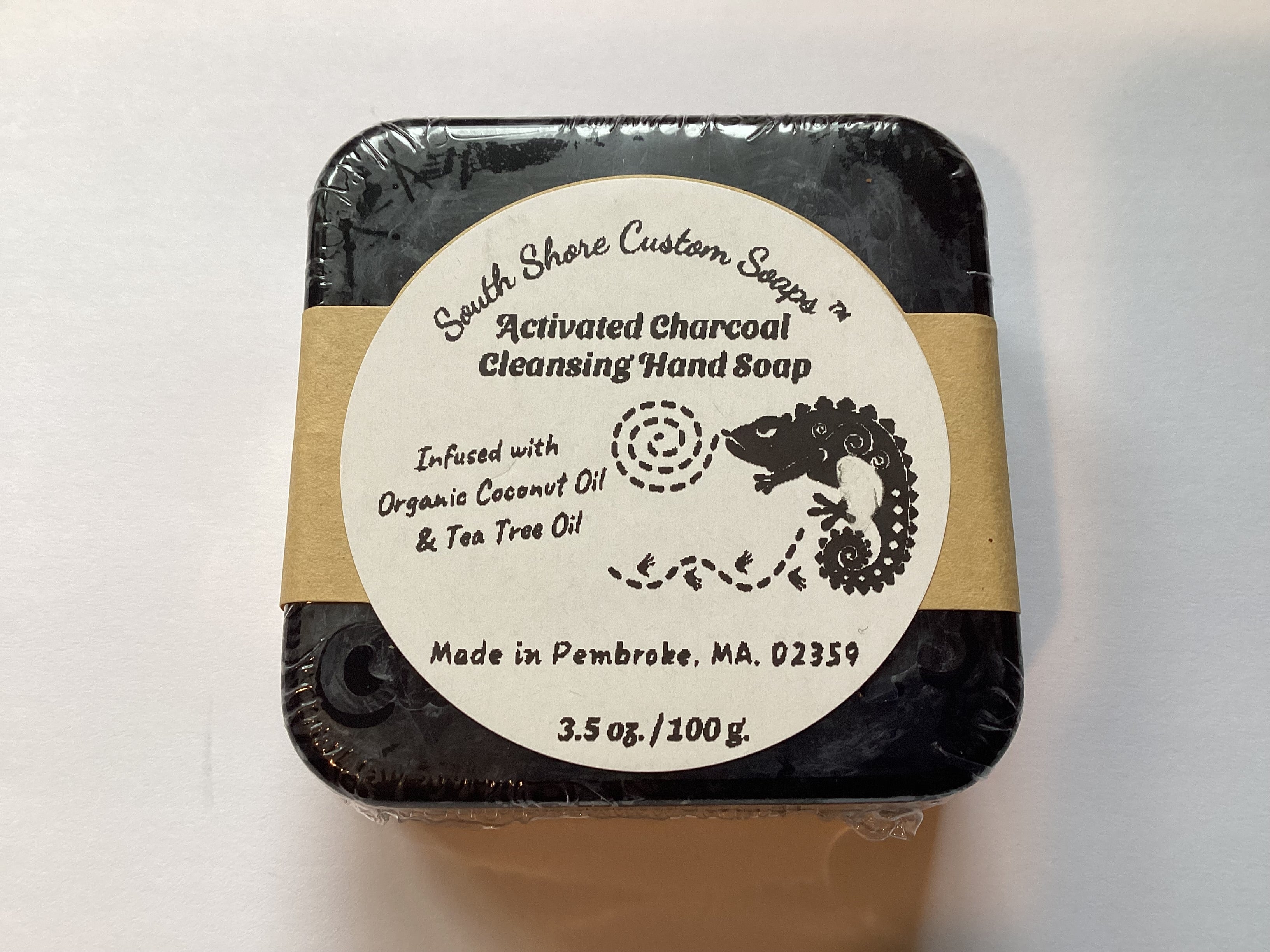 Activated Charcoal Cleansing Hand Soap Infused with Organic Coconut Oil & Tea Tree Oil