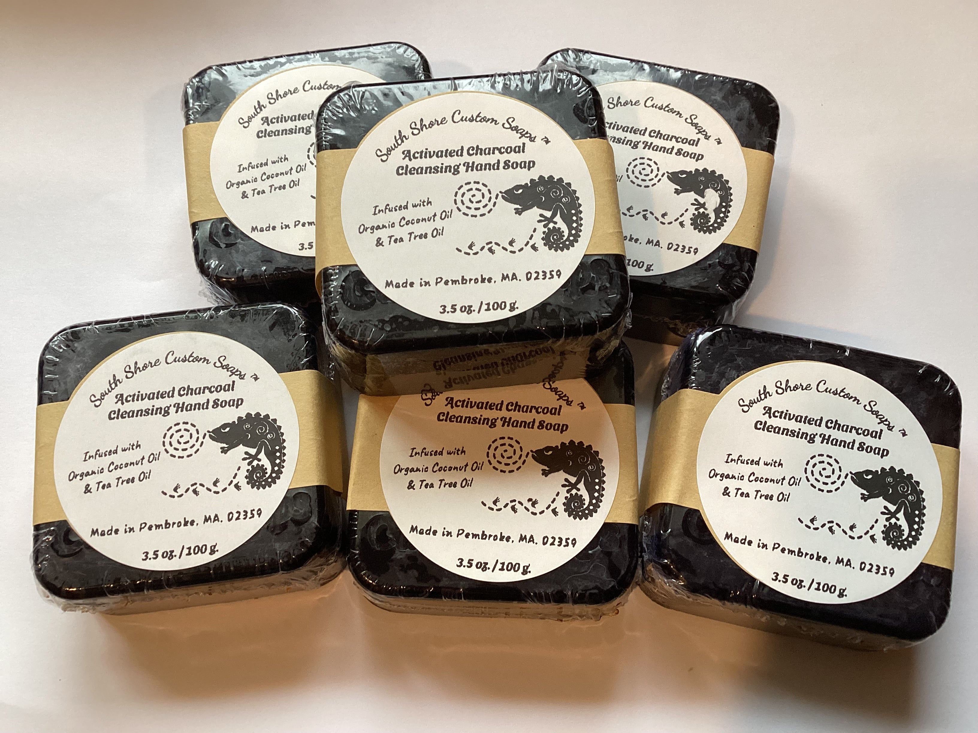 Activated Charcoal Cleansing Hand Soap Infused with Organic Coconut Oil & Tea Tree Oil