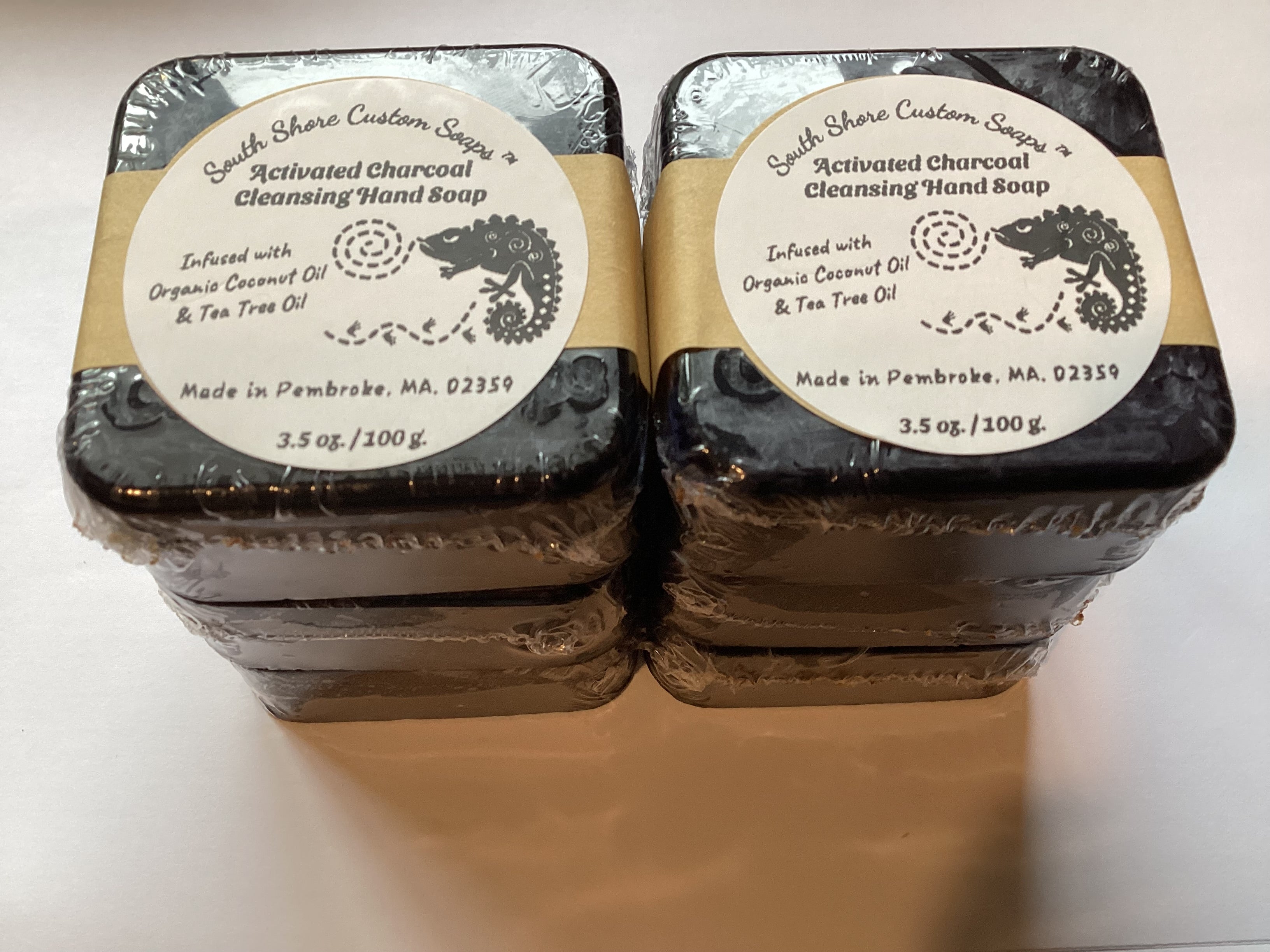 Activated Charcoal Cleansing Hand Soap Infused with Organic Coconut Oil & Tea Tree Oil