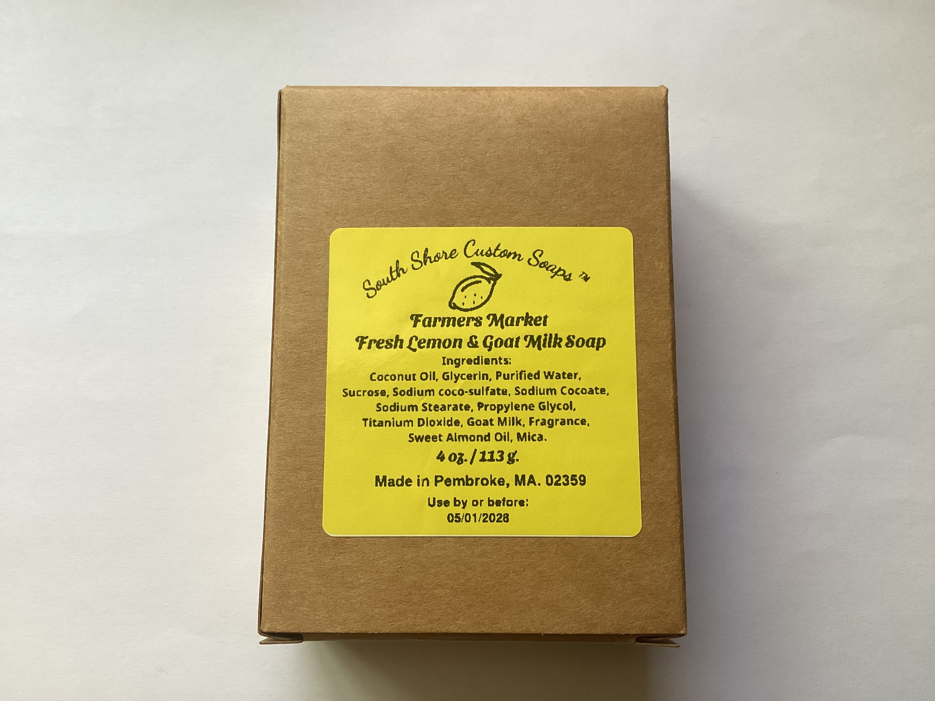Farmers Market Fresh Lemon & Goat Milk Soap