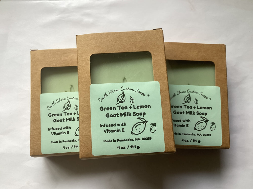 Green Tea + Lemon Goat Milk Soap
