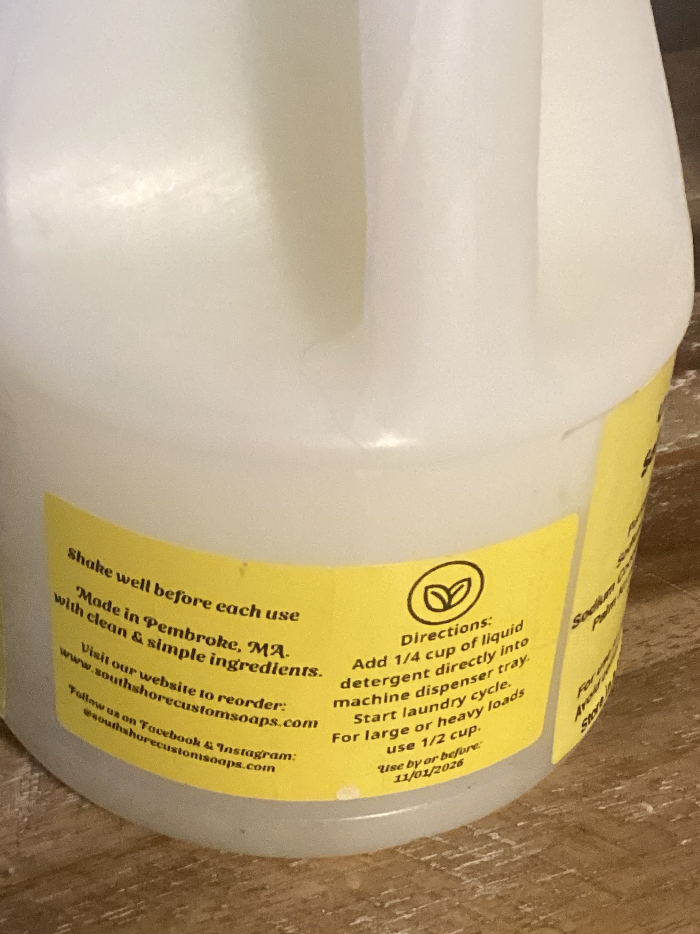 Fresh Scent All Natural Liquid Laundry Detergent