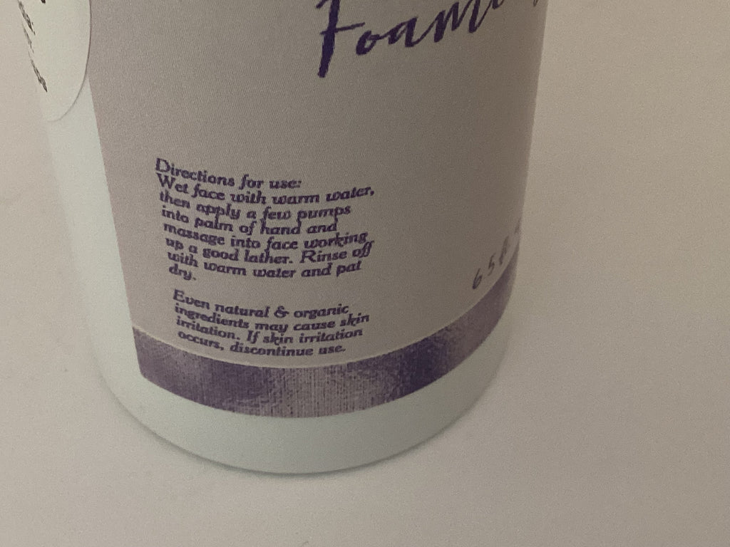 Lavender Oil Foaming Face Wash