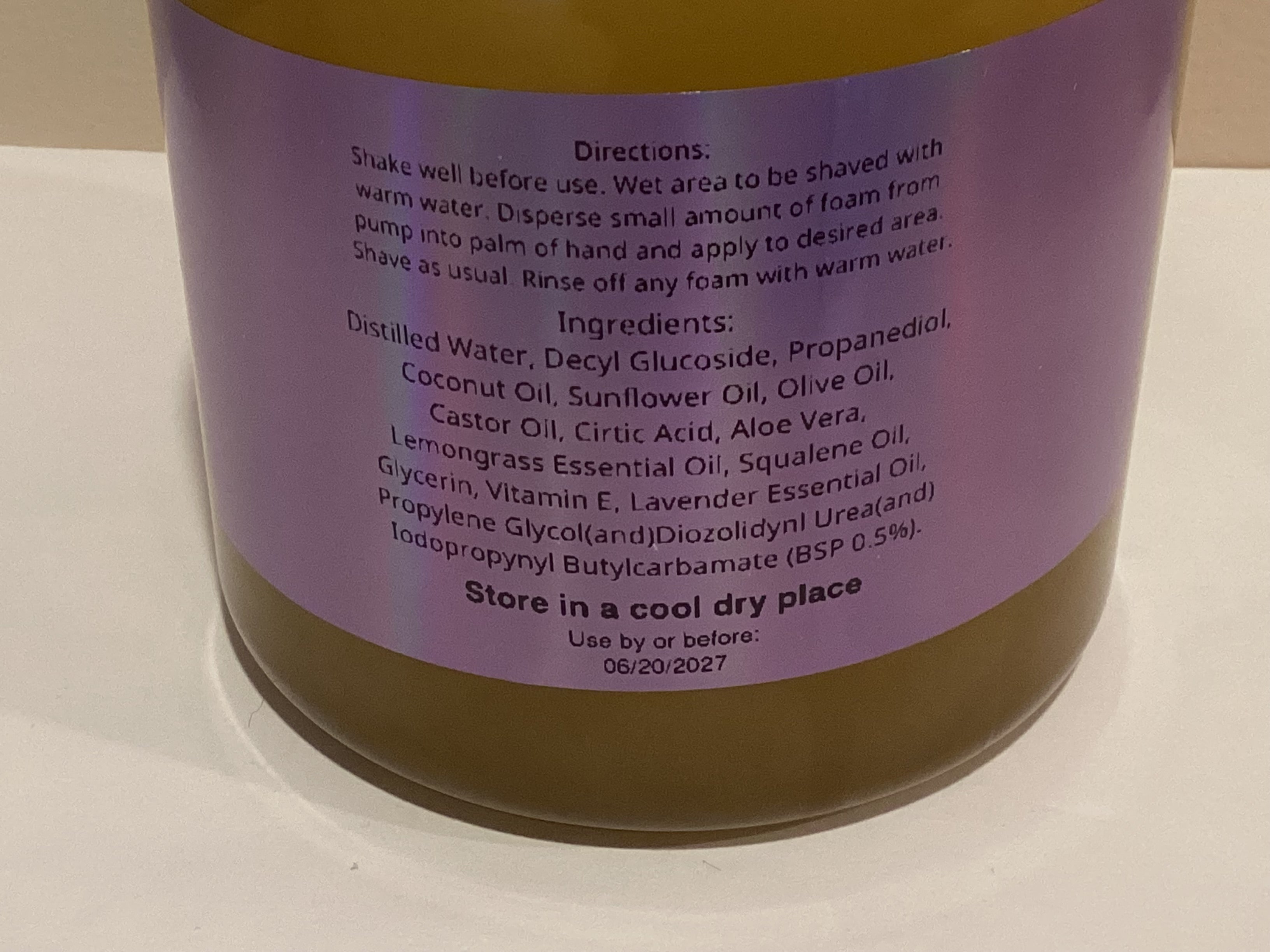 Lavender Shaving Cream