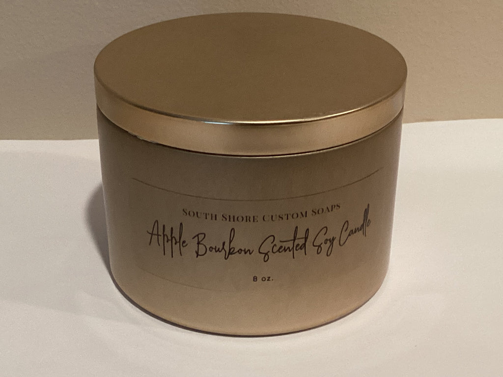 Apple Bourbon Scented Soy Candle