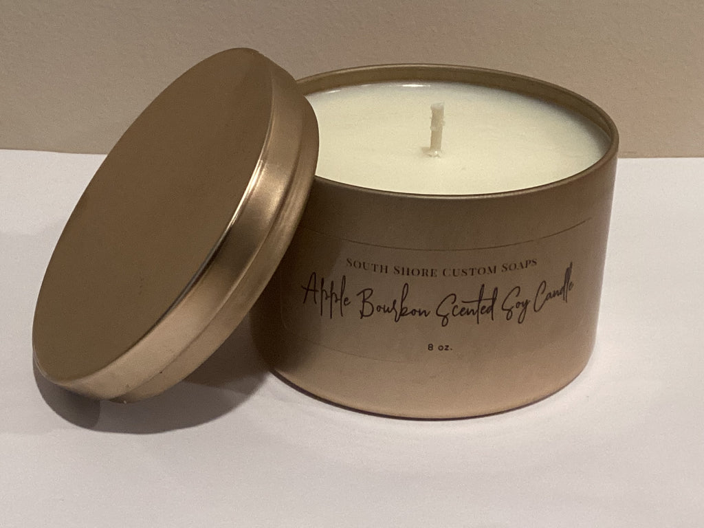 Apple Bourbon Scented Soy Candle