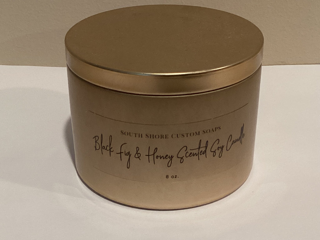 Black Fig & Honey Scented Soy Candle