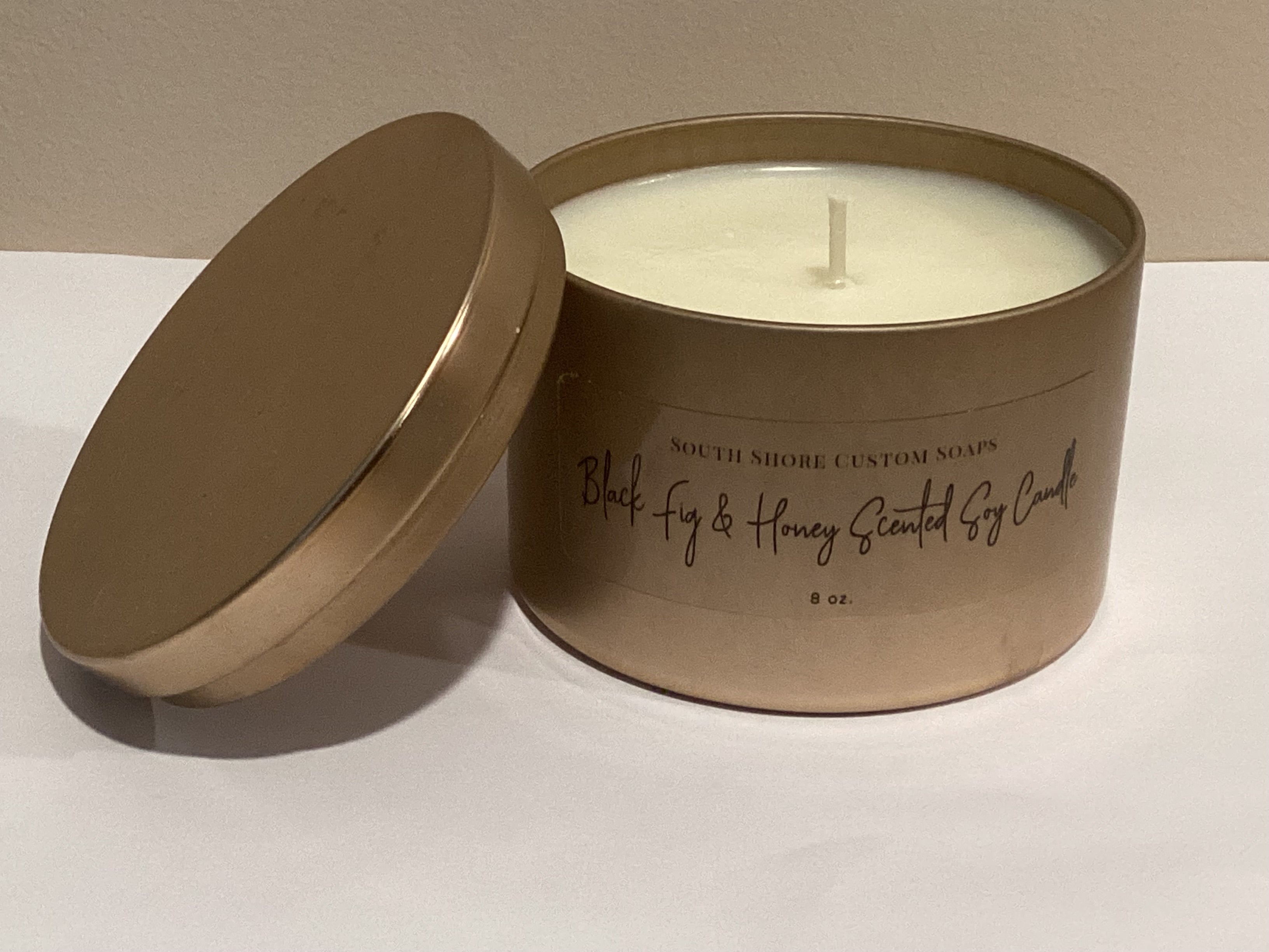 Black Fig & Honey Scented Soy Candle