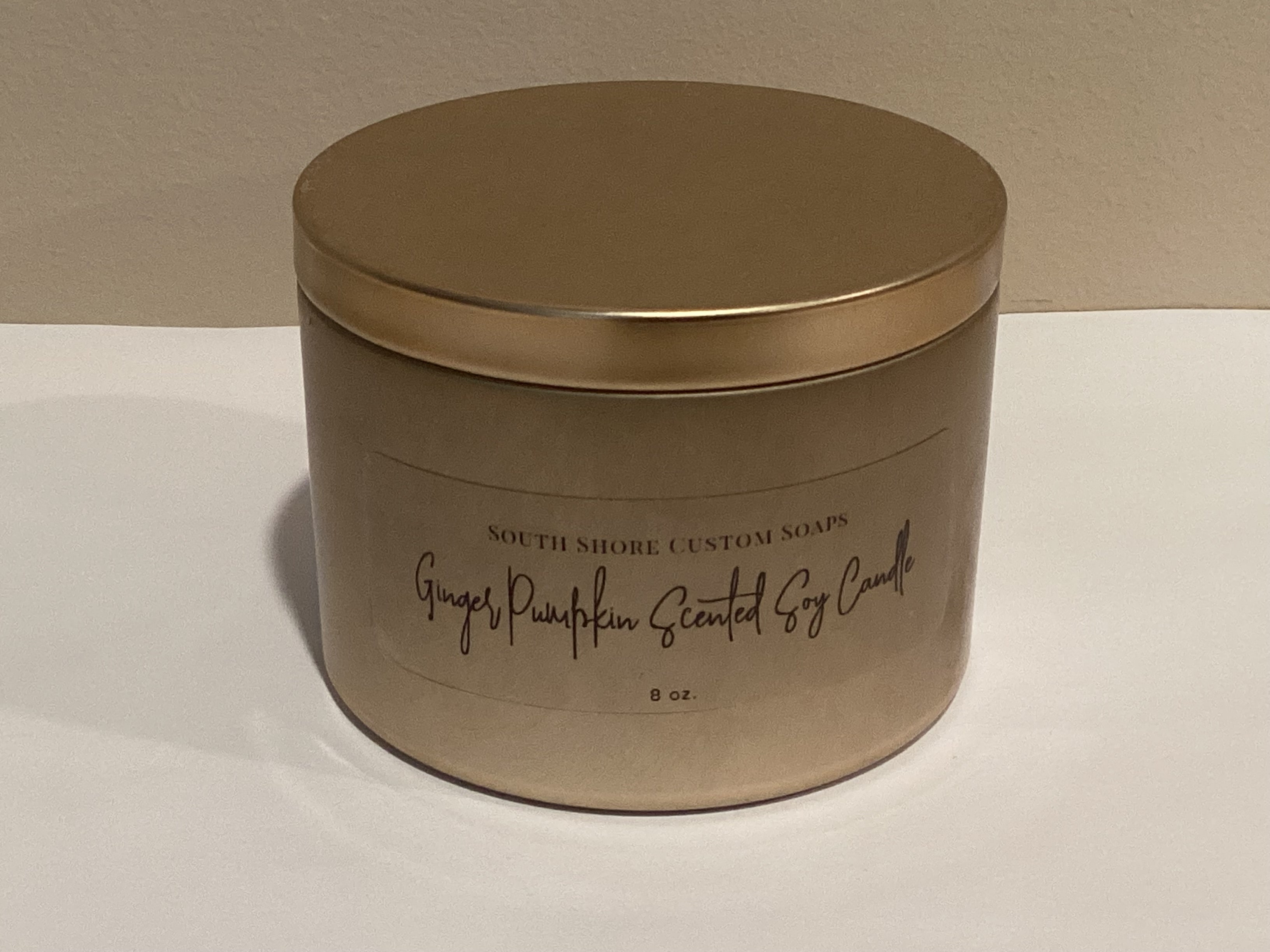 Ginger Pumpkin Scented Soy Candle