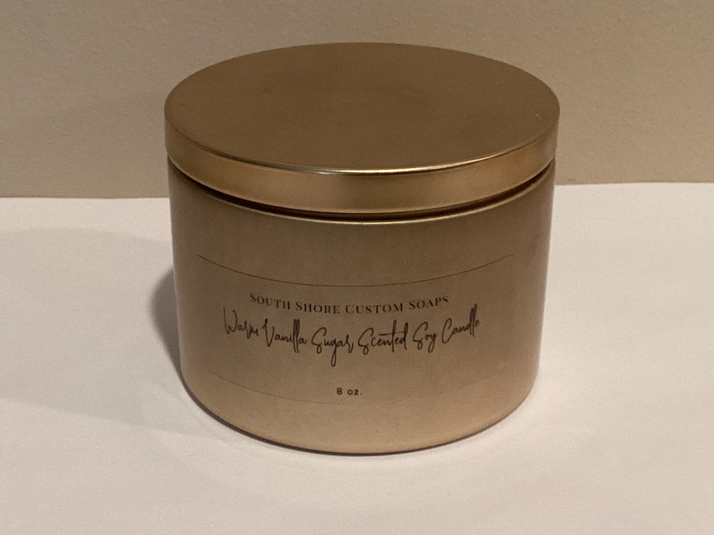 Warm Vanilla Sugar Scented Soy Candle