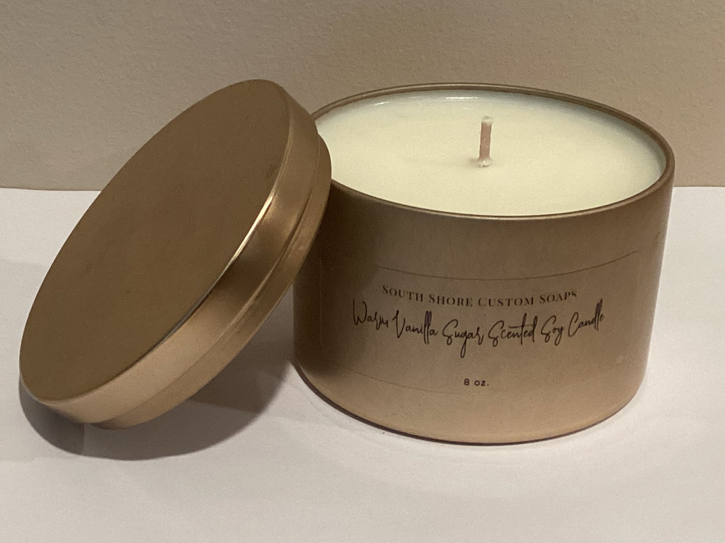 Warm Vanilla Sugar Scented Soy Candle