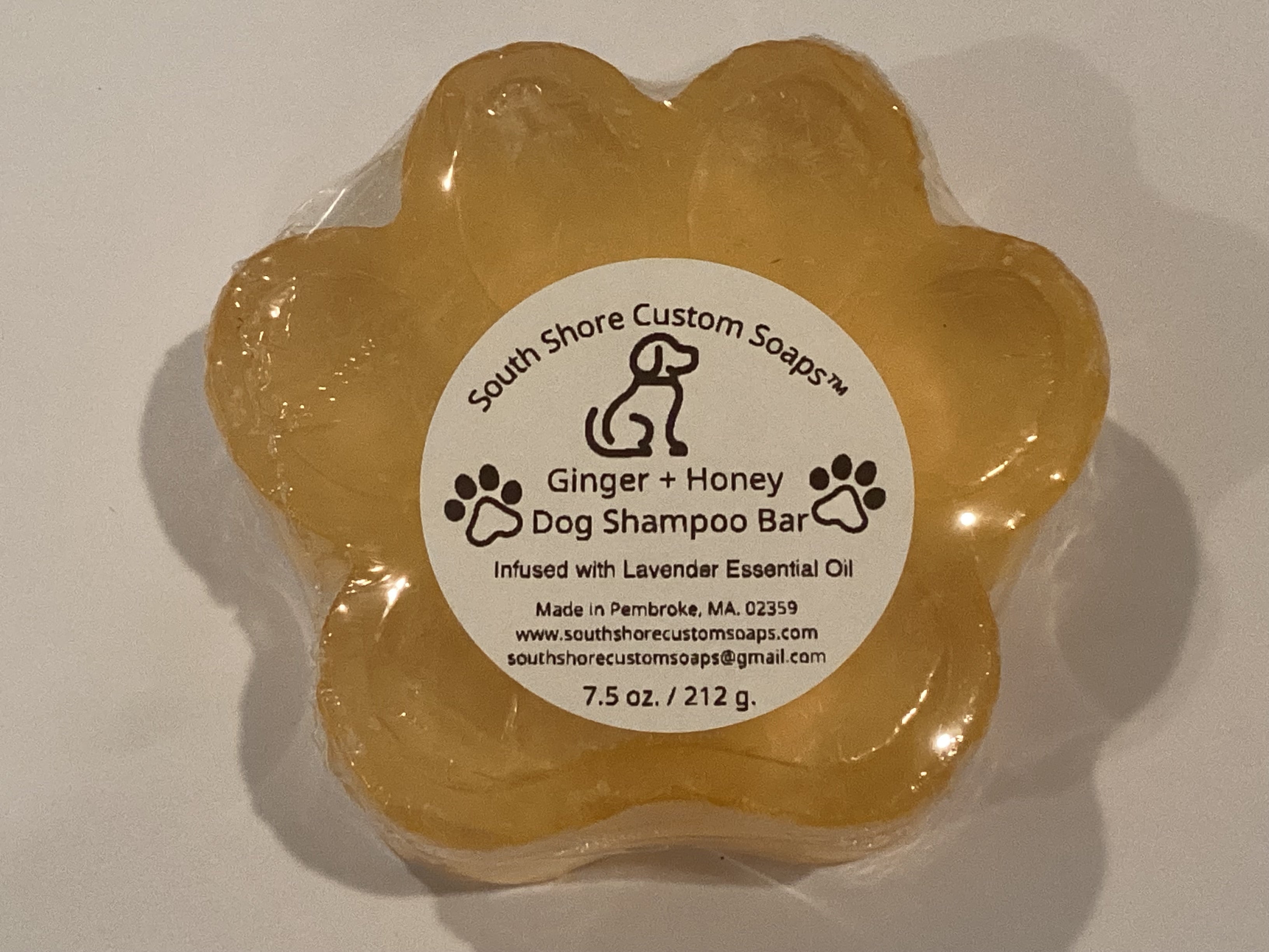 Ginger + Honey Dog Shampoo Bar