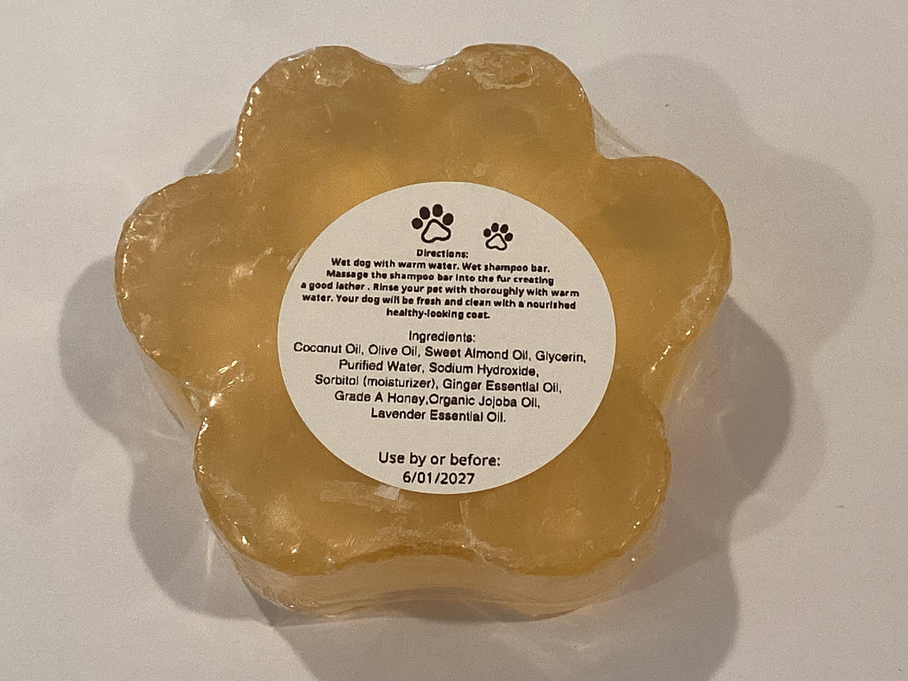 Ginger + Honey Dog Shampoo Bar