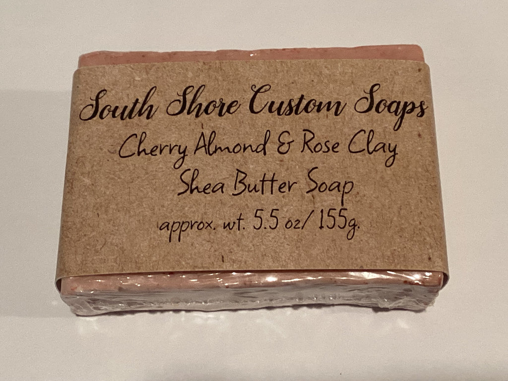 Cherry Almond & Rose Clay Shea Butter Soap