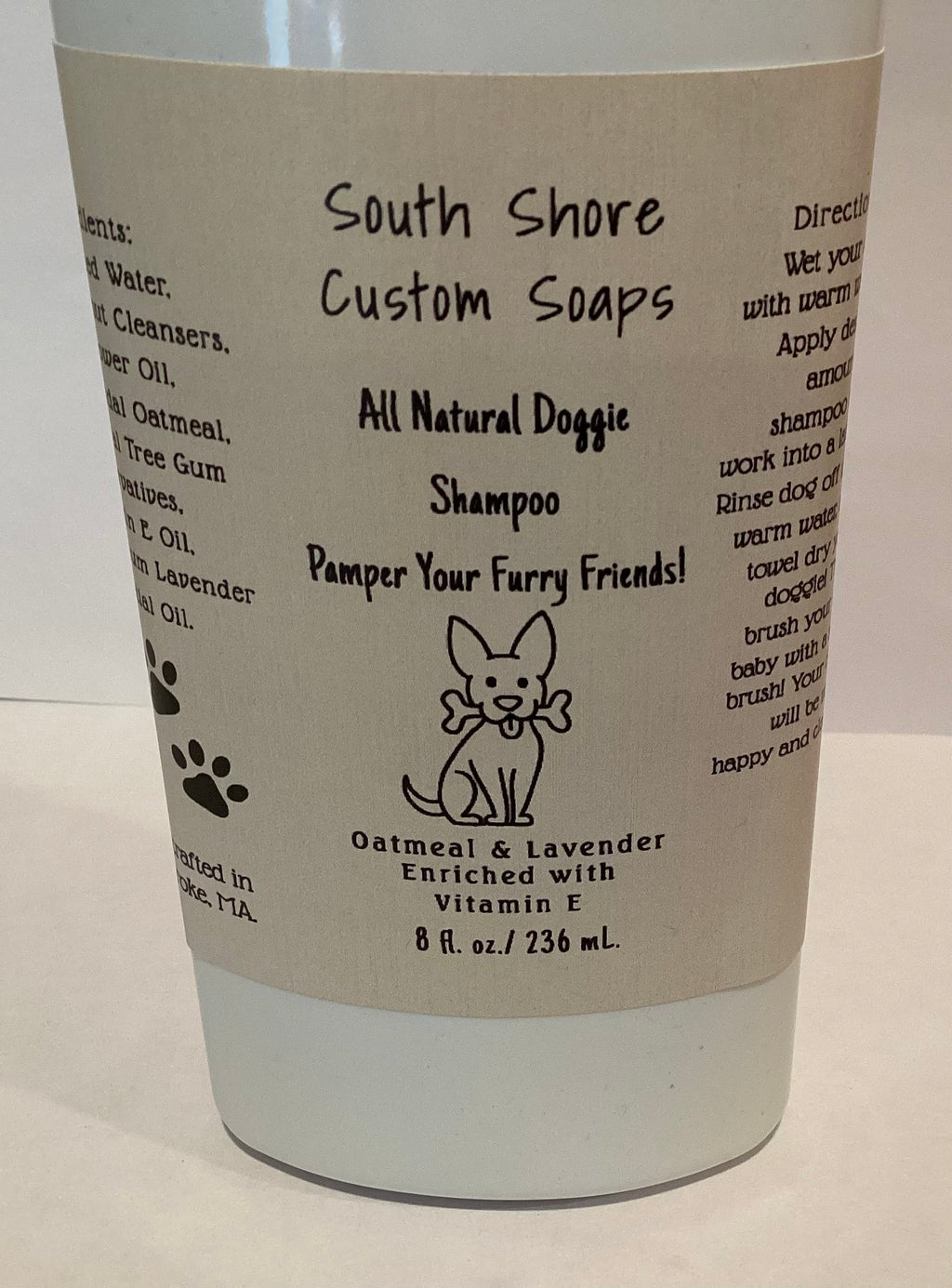 Oatmeal & Lavender All Natural Doggie Shampoo