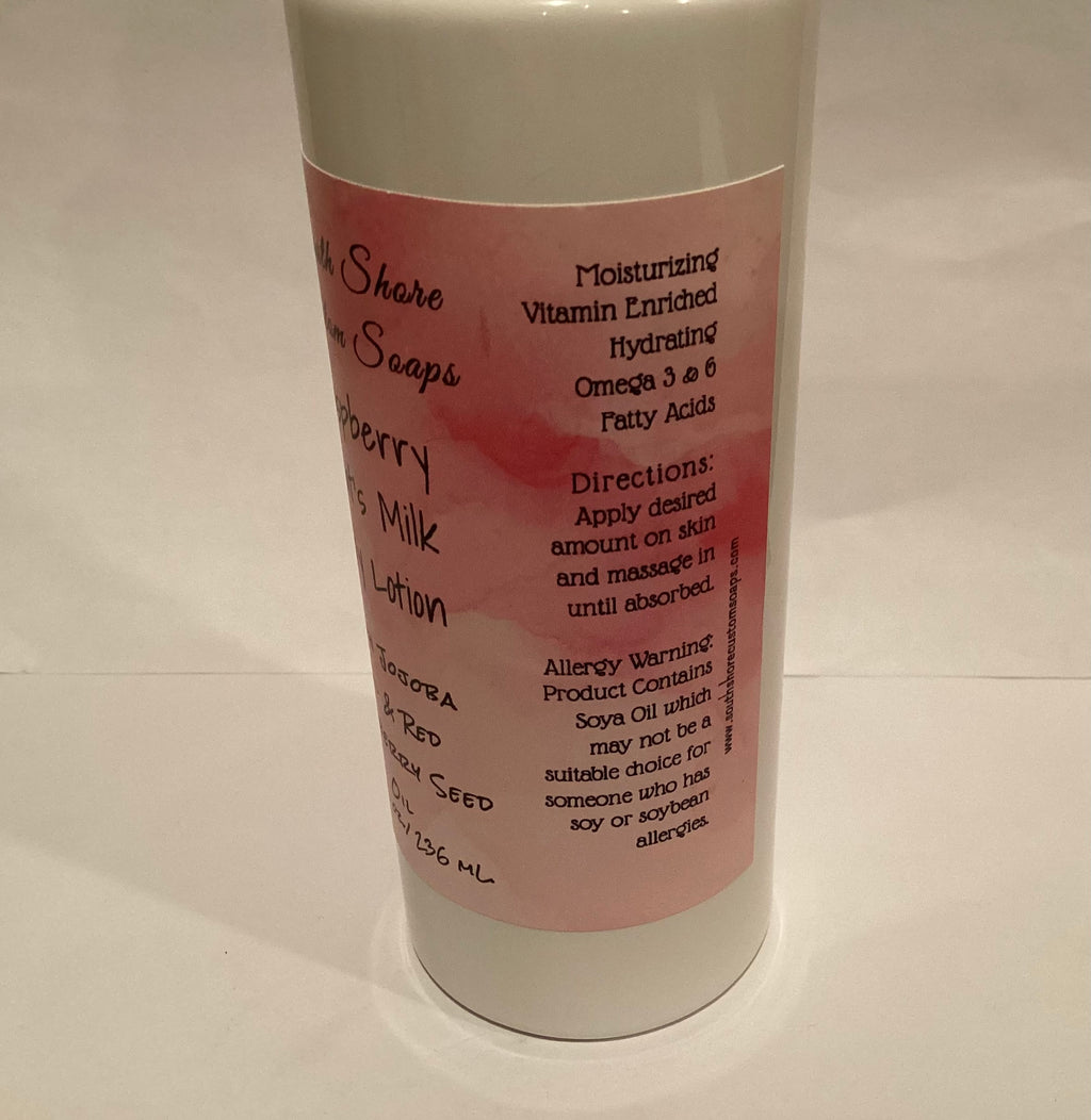 Raspberry Goat’s Milk Body Lotion