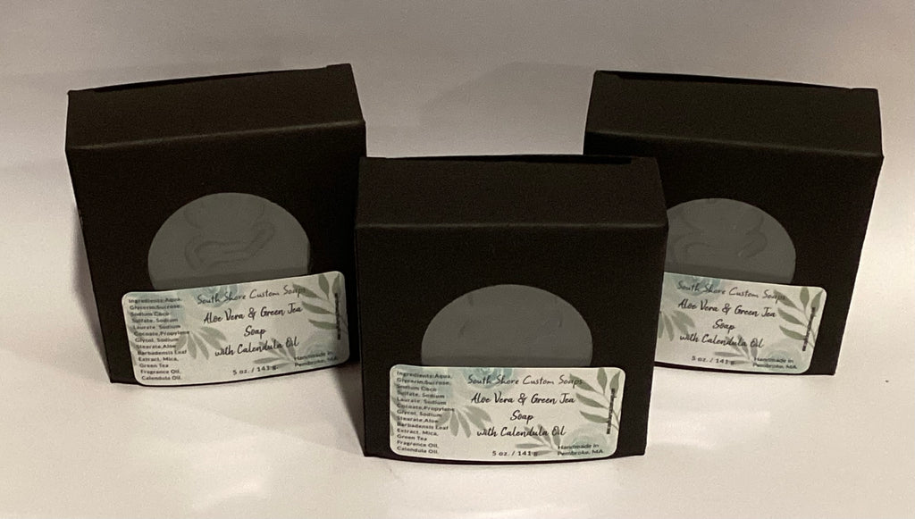 Aloe Vera & Green Tea Soap with Calendula Oil