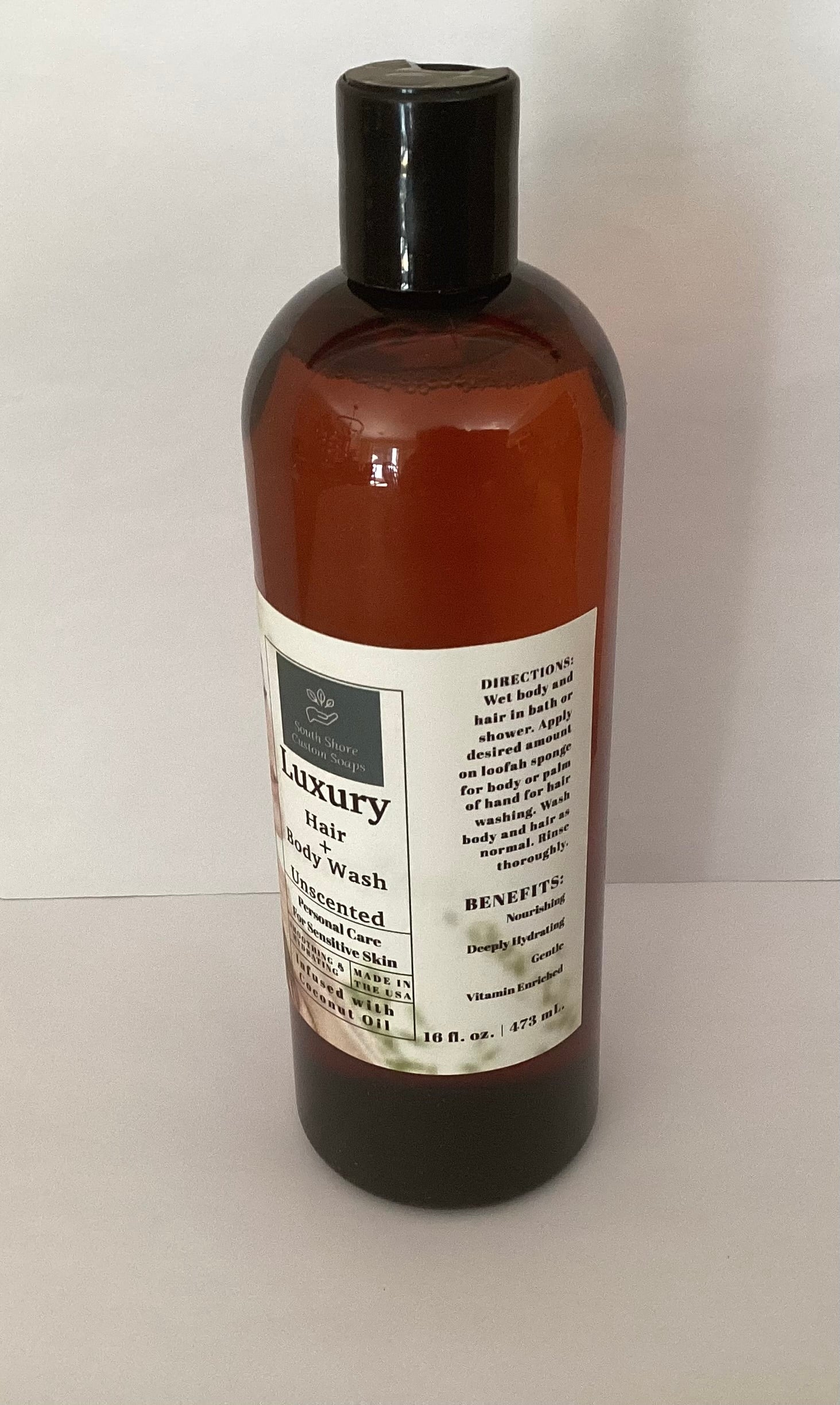 Luxury Hair + Body Wash-Unscented