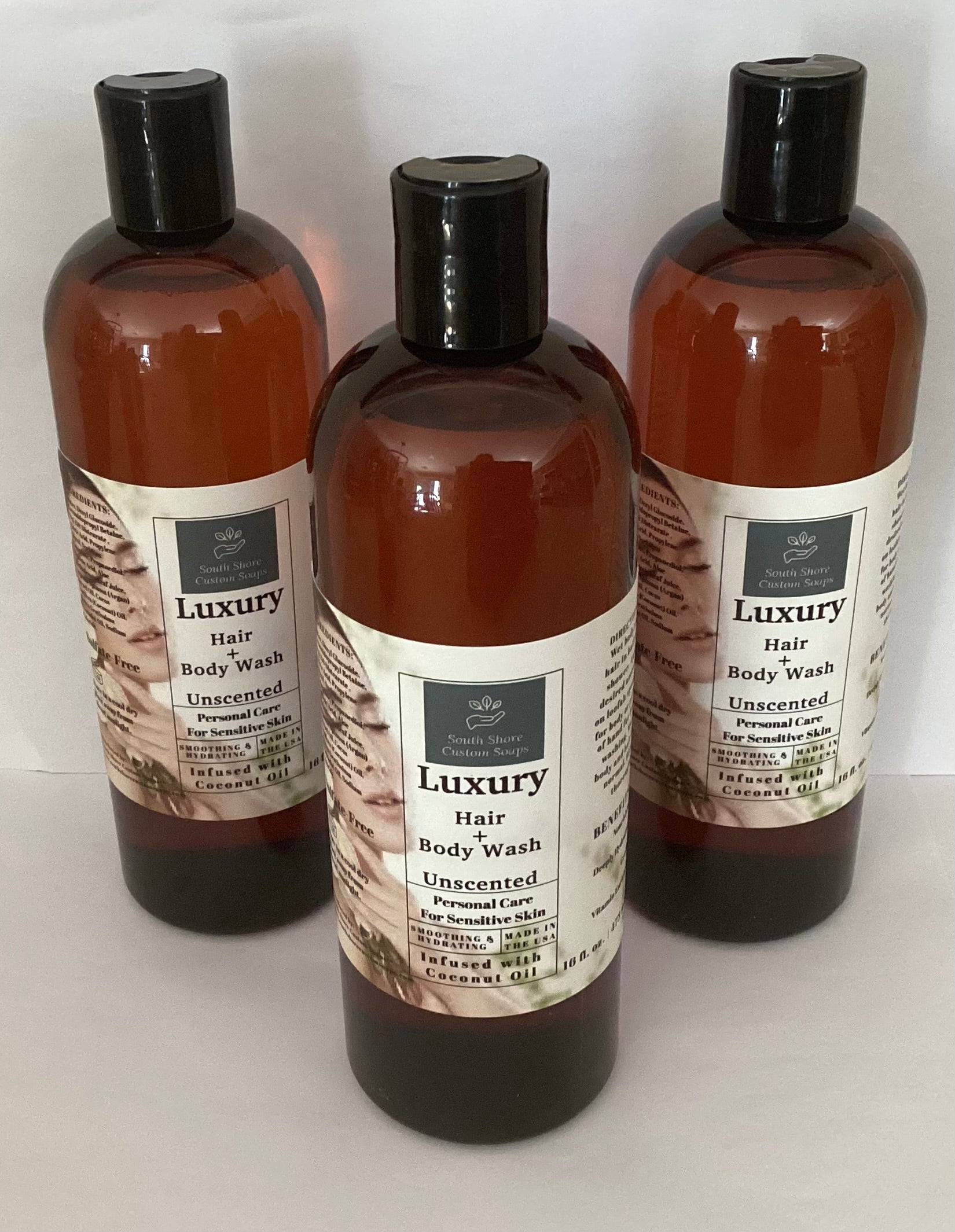 Luxury Hair + Body Wash-Unscented