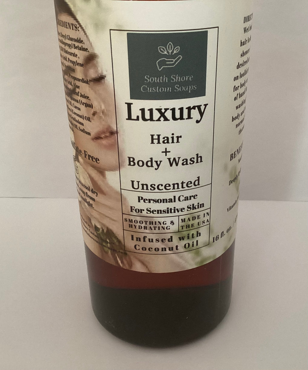Luxury Hair + Body Wash-Unscented