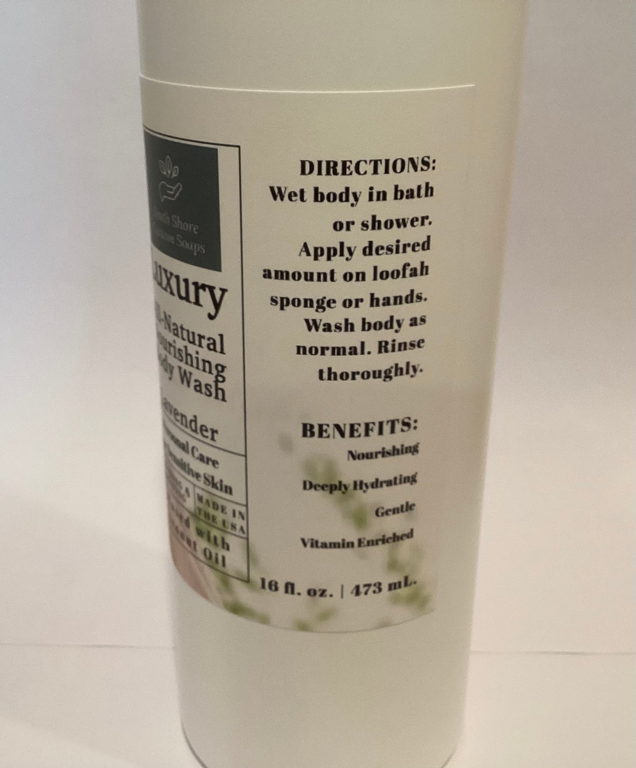Luxury All-Natural Nourishing Body Wash-Lavender Scented