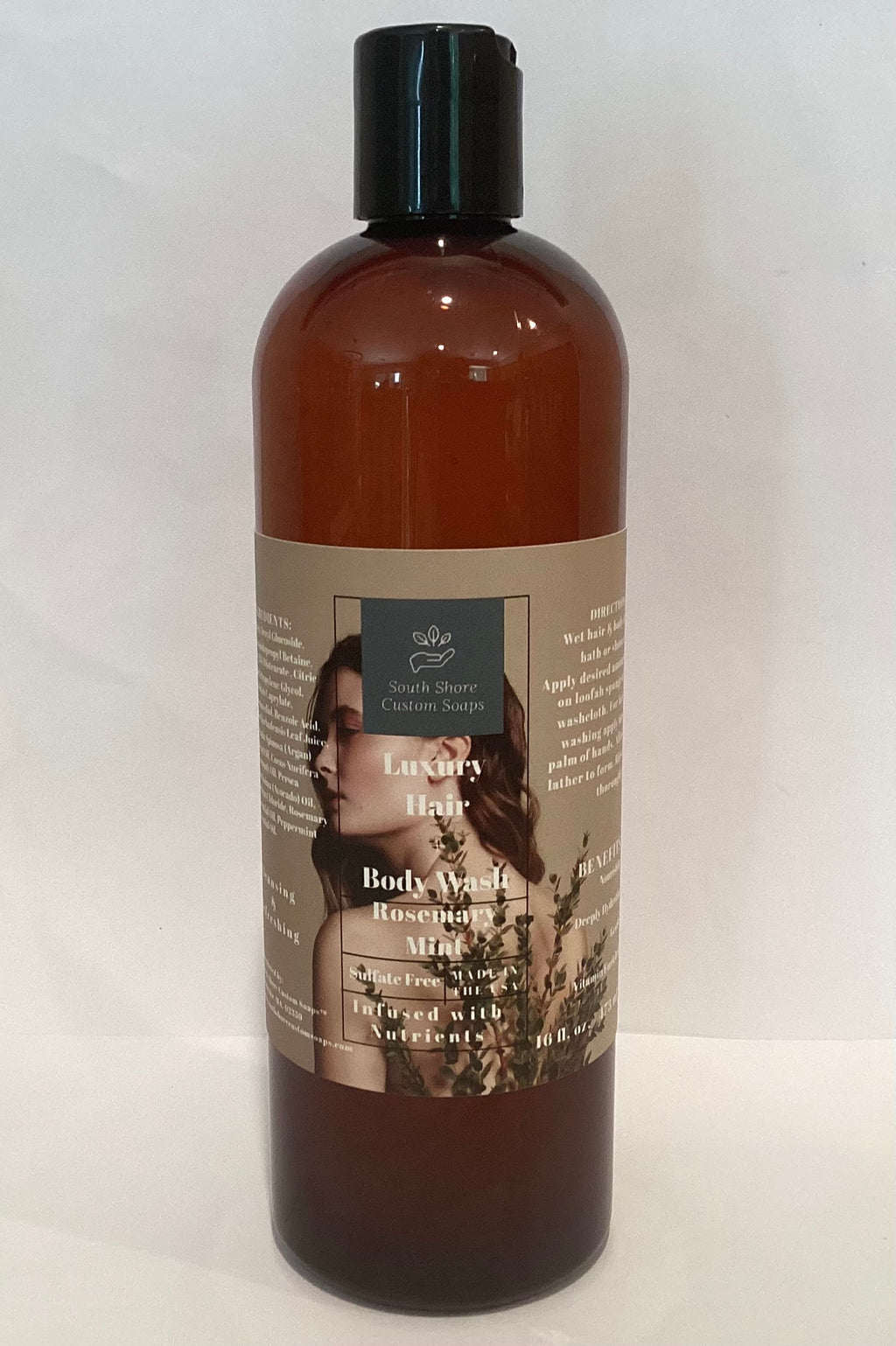 Rosemary Mint Luxury Hair + Body Wash