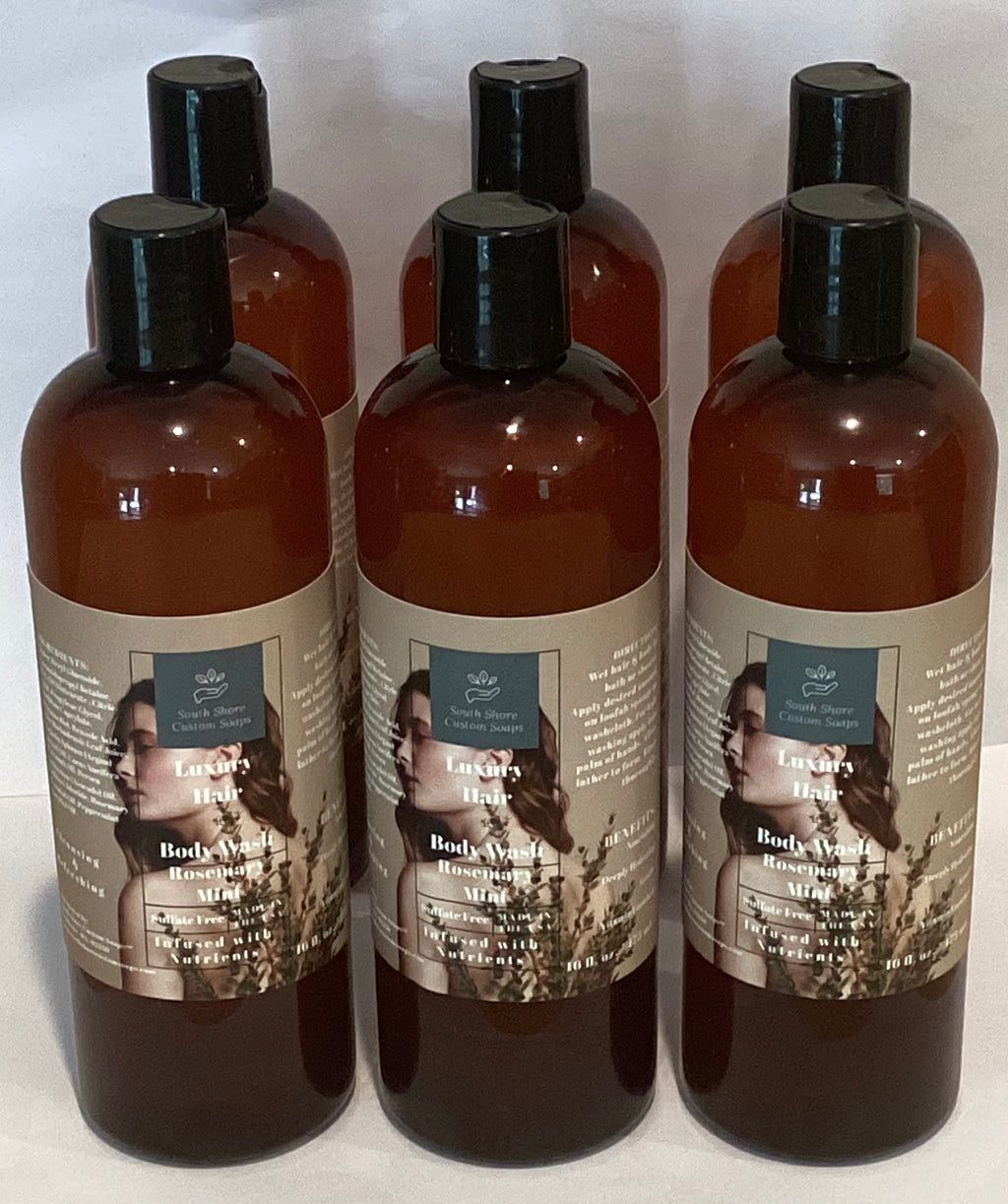 Rosemary Mint Luxury Hair + Body Wash