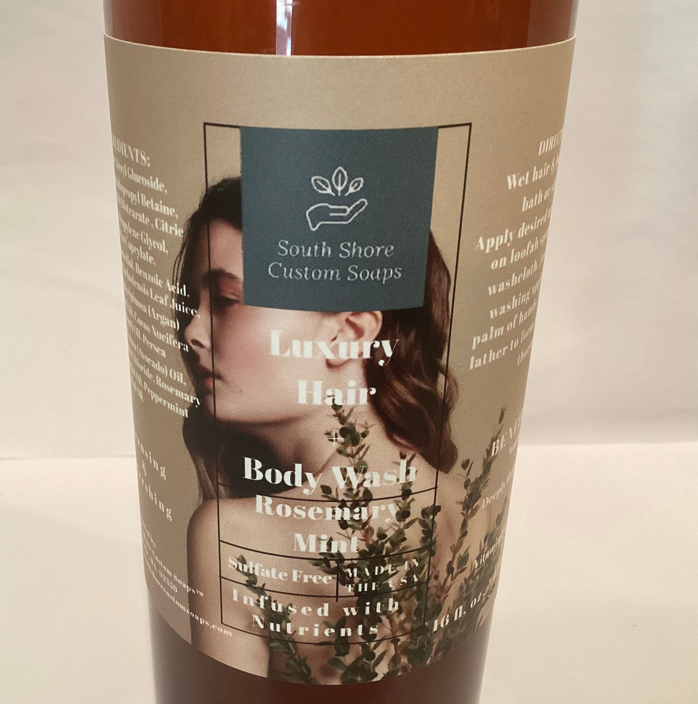 Rosemary Mint Luxury Hair + Body Wash