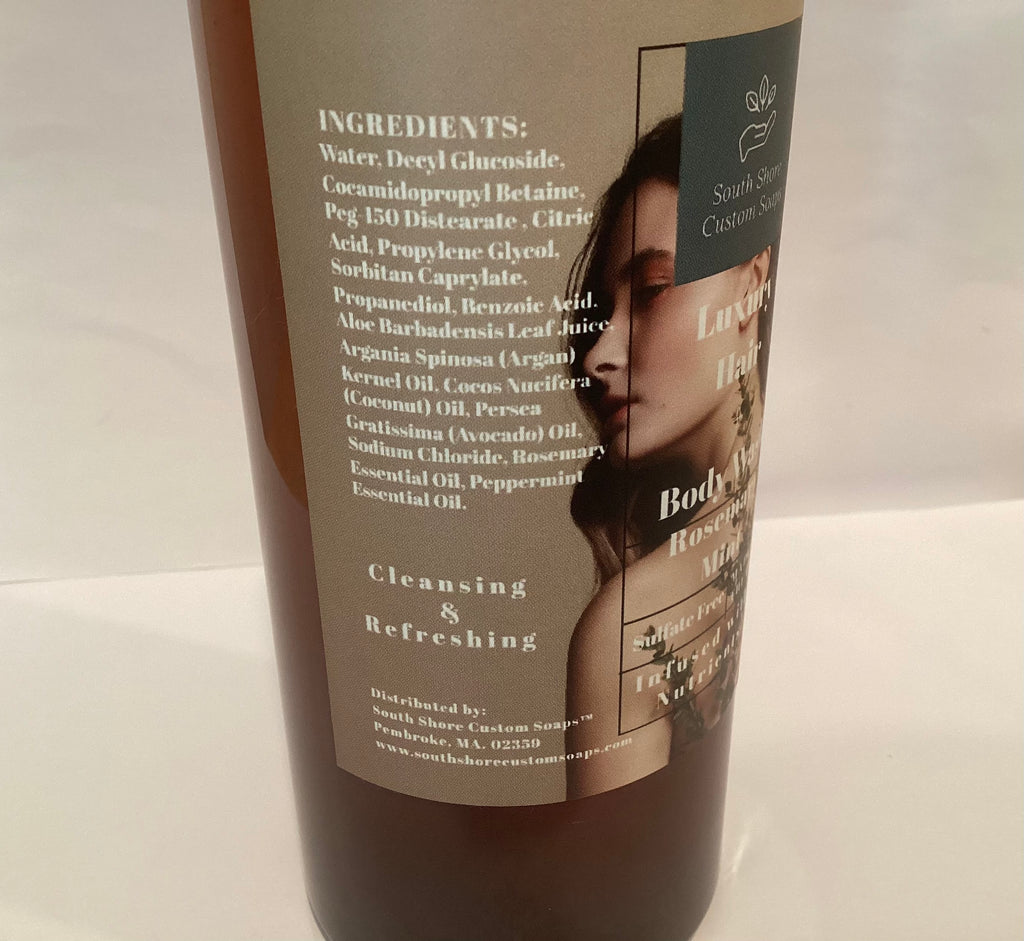 Rosemary Mint Luxury Hair + Body Wash