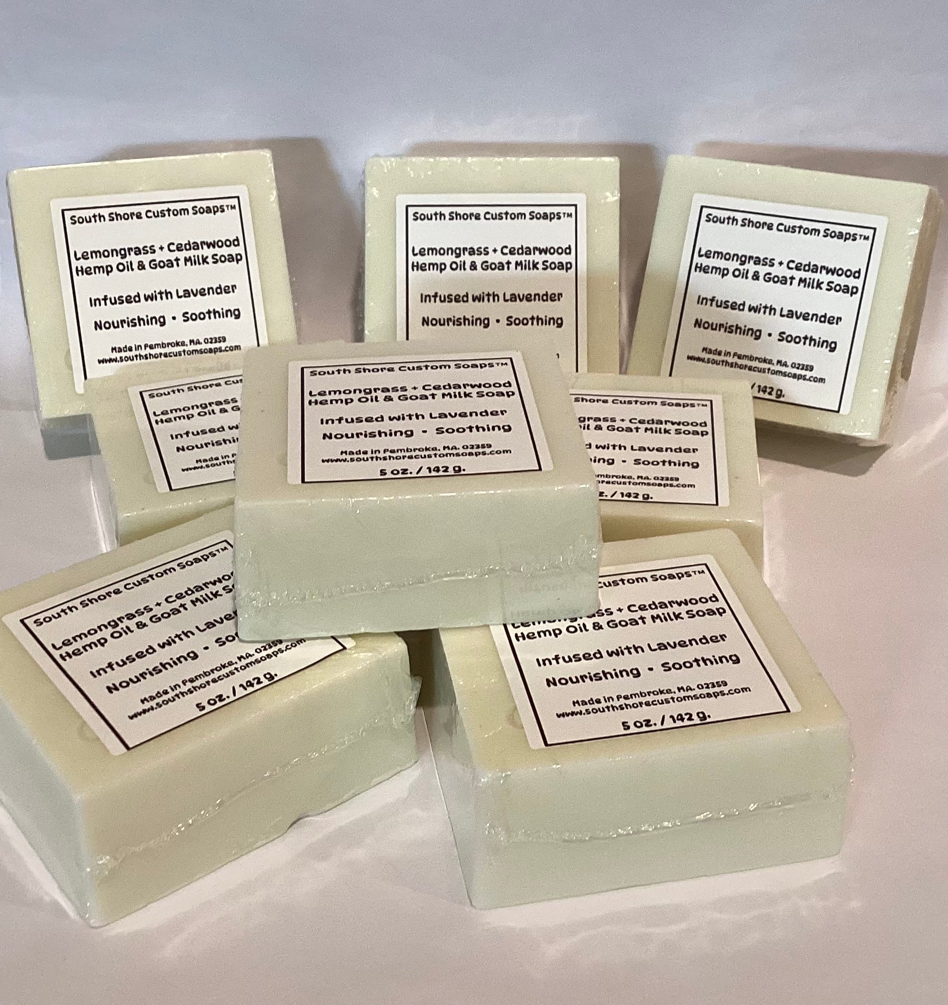 Lemongrass + Cedarwood Hemp Oil & Goat Milk Soap