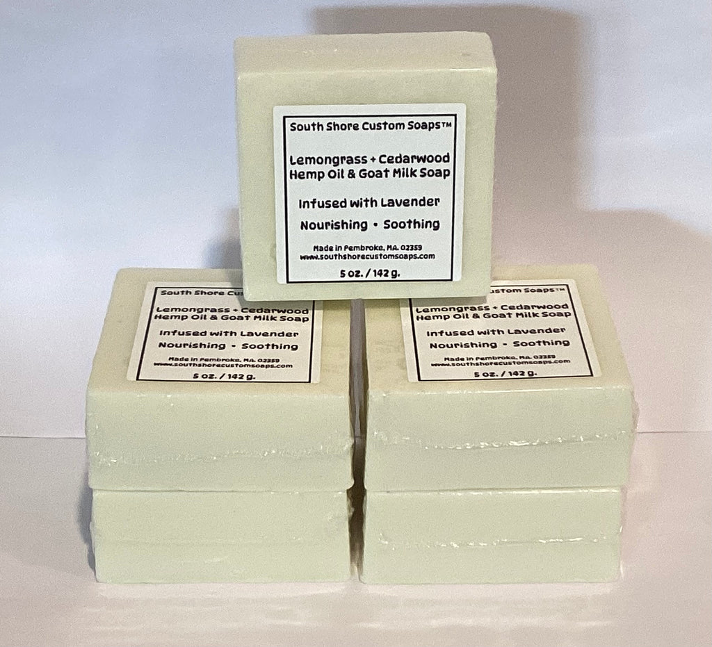 Lemongrass + Cedarwood Hemp Oil & Goat Milk Soap