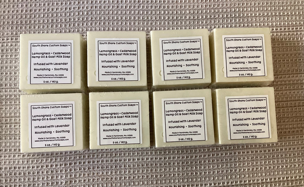 Lemongrass + Cedarwood Hemp Oil & Goat Milk Soap