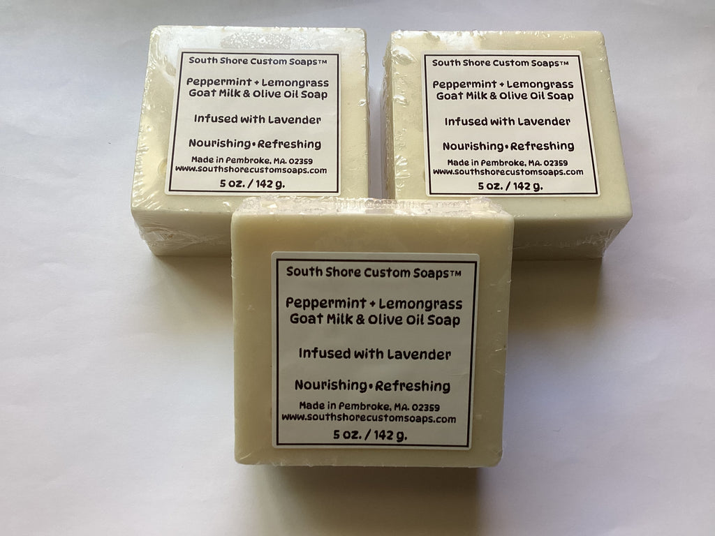 Peppermint + Lemongrass Goat Milk & Olive Oil Soap