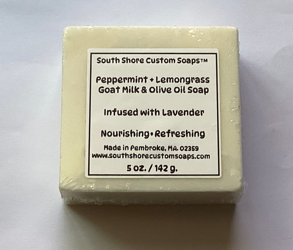 Peppermint + Lemongrass Goat Milk & Olive Oil Soap