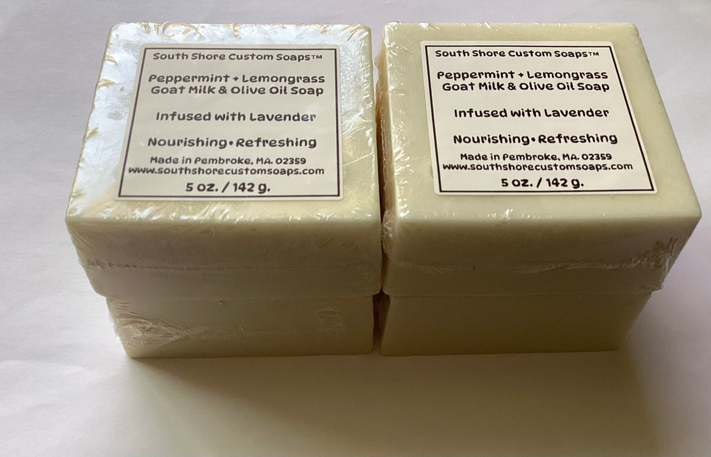 Peppermint + Lemongrass Goat Milk & Olive Oil Soap