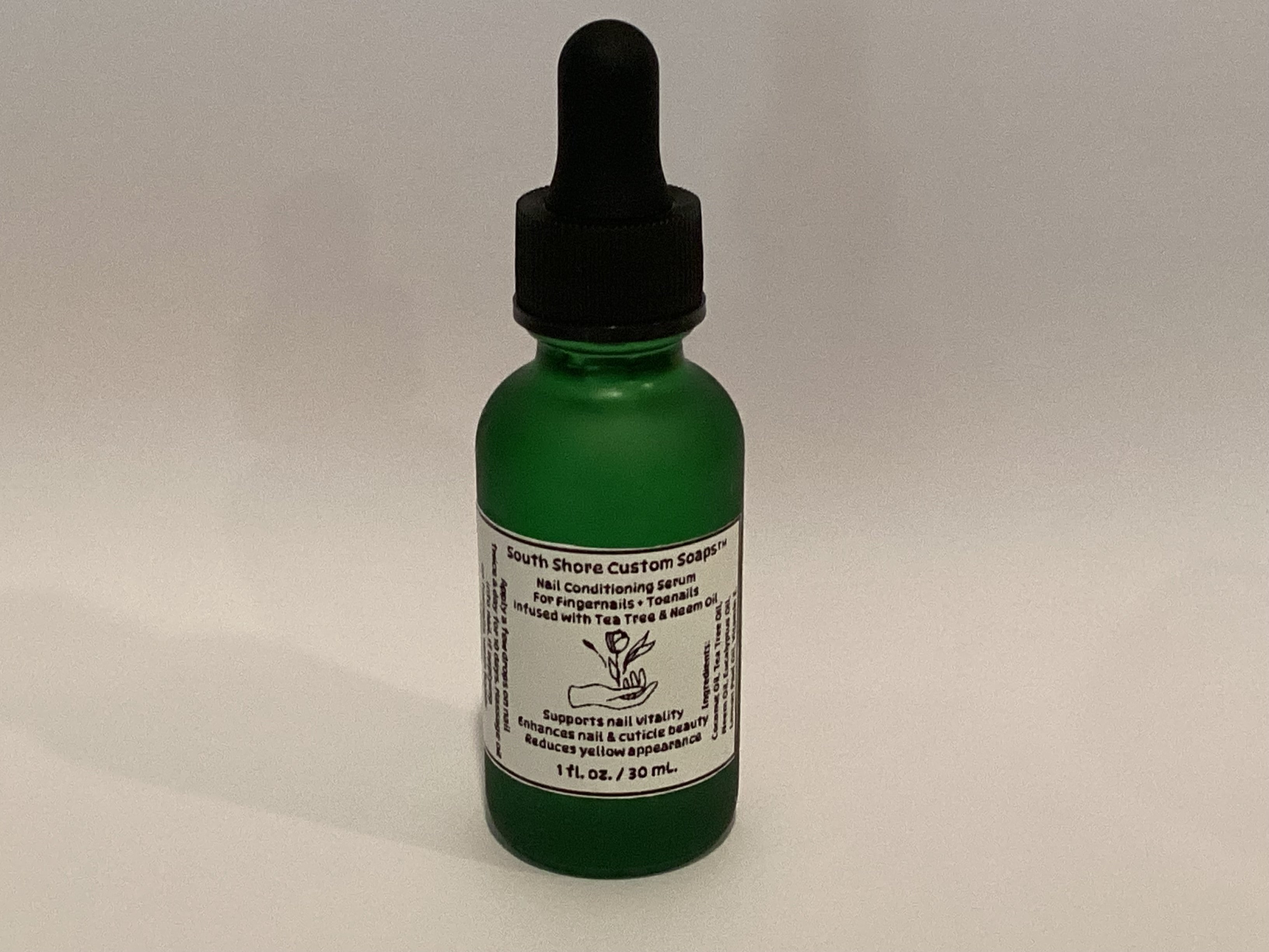 Nail Conditioning Serum For Fingernails + Toenails Infused with Tea Tree & Neem Oil
