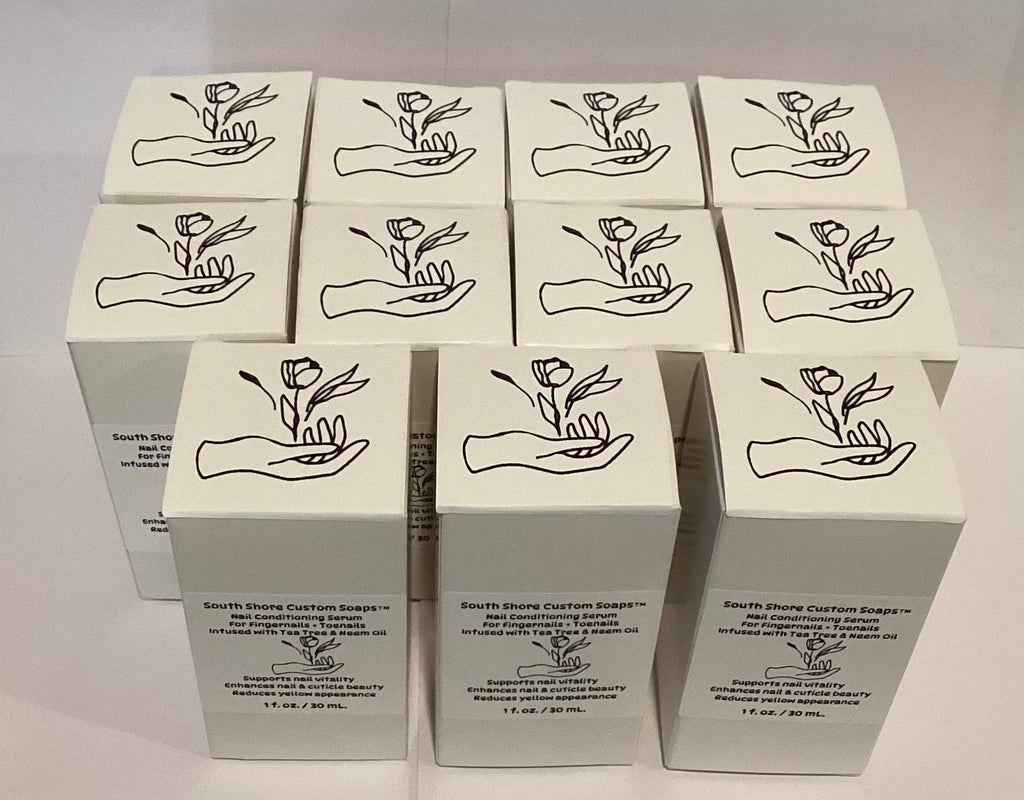 Nail Conditioning Serum For Fingernails + Toenails Infused with Tea Tree & Neem Oil