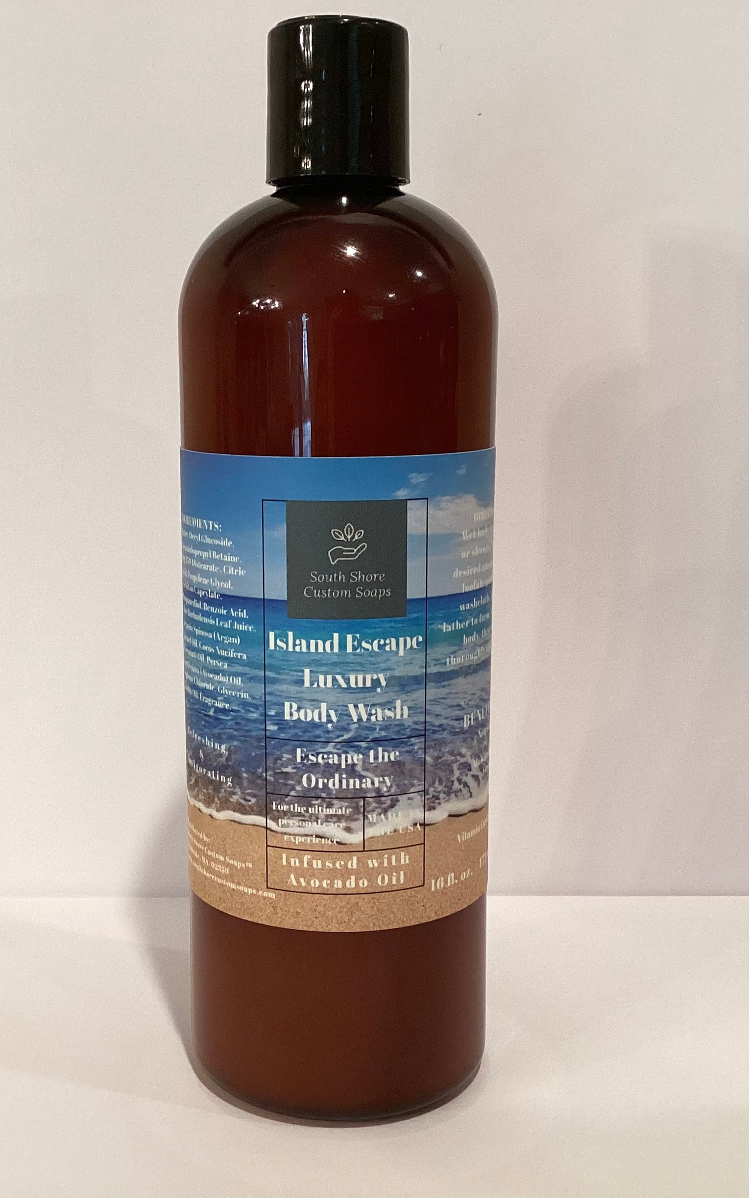 Island Escape Luxury Body Wash Infused with Avocado Oil