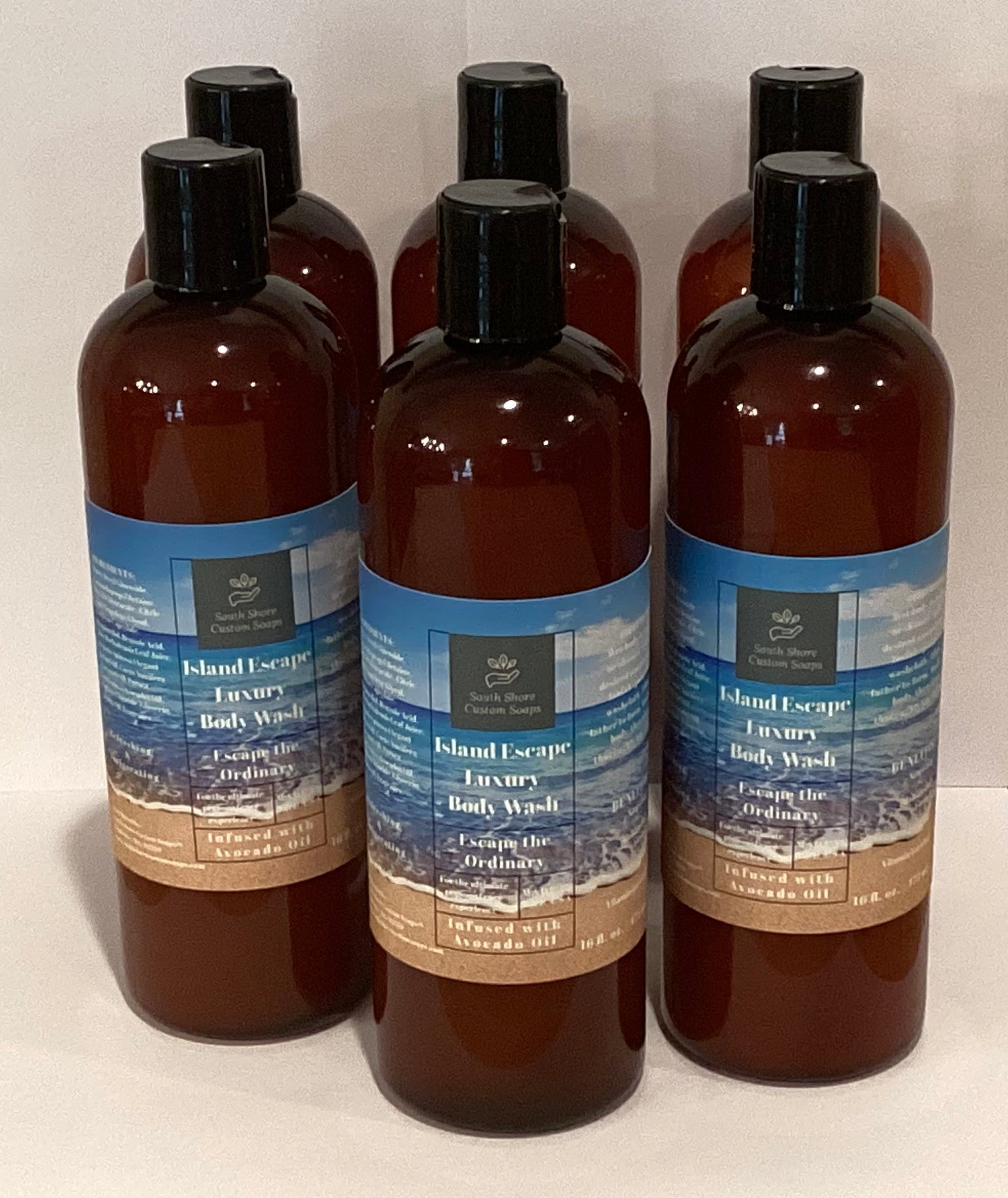 Island Escape Luxury Body Wash Infused with Avocado Oil