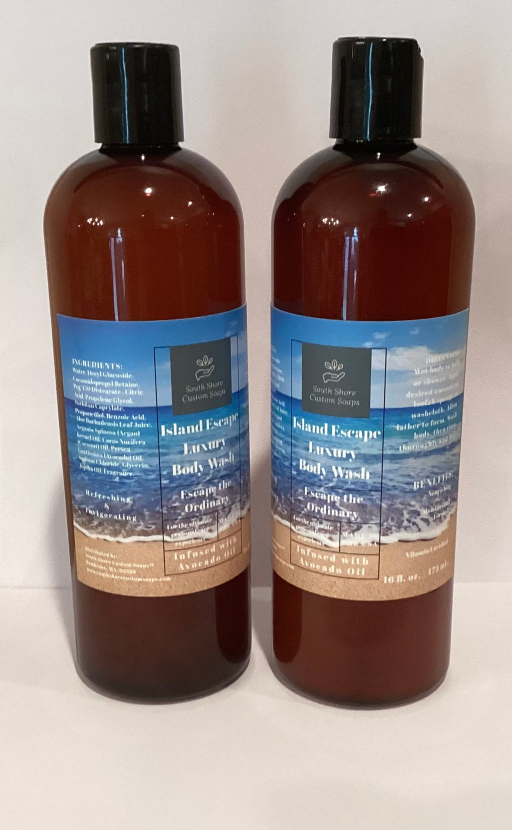 Island Escape Luxury Body Wash Infused with Avocado Oil