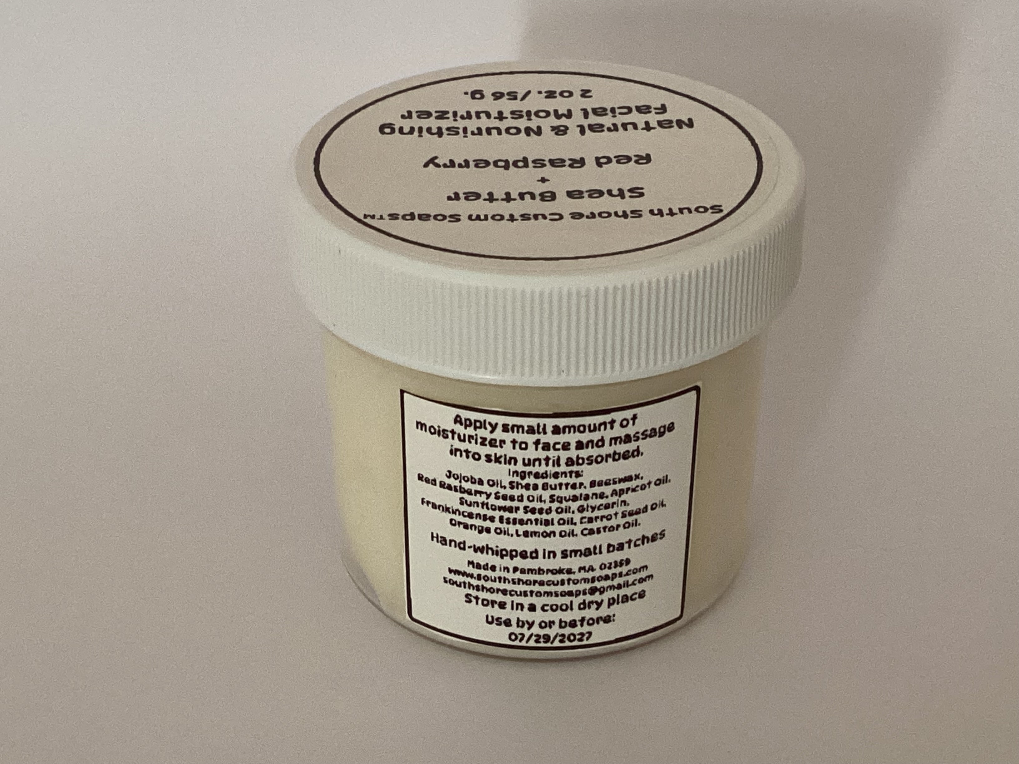 Shea Butter + Red Raspberry Natural & Nourishing Facial Moisturizer