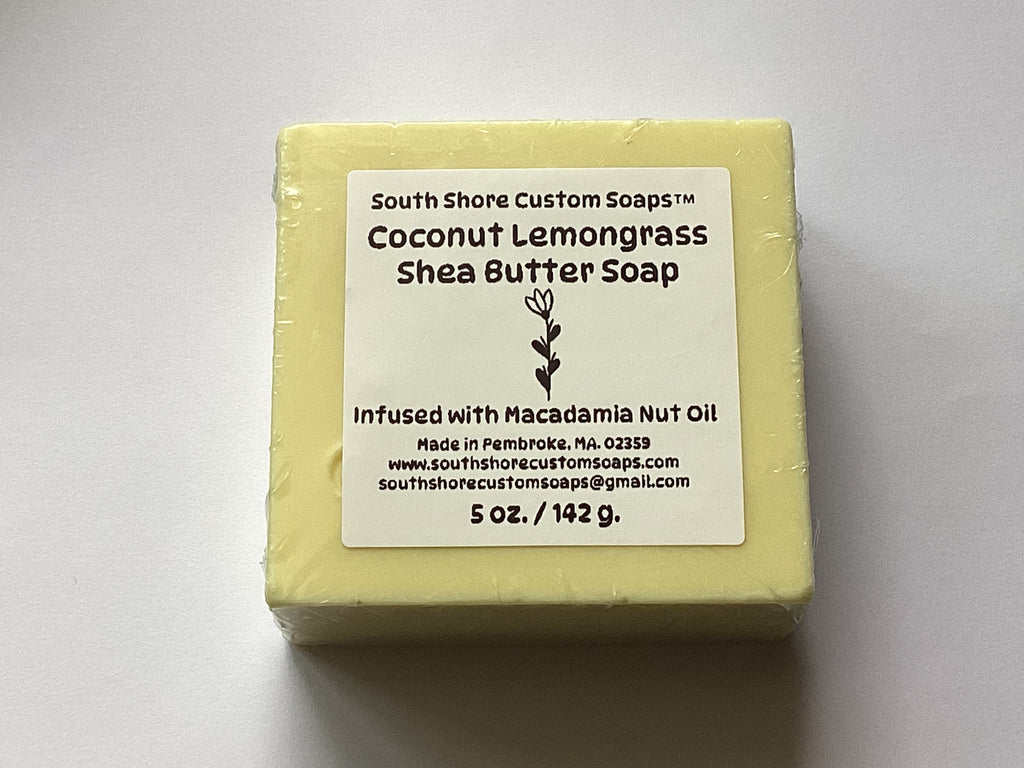 Coconut Lemongrass Shea Butter Soap