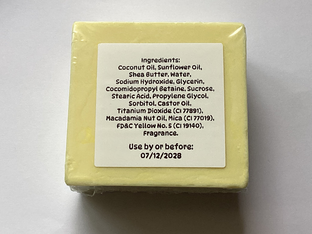 Coconut Lemongrass Shea Butter Soap