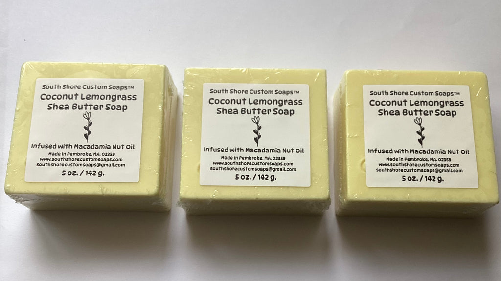 Coconut Lemongrass Shea Butter Soap