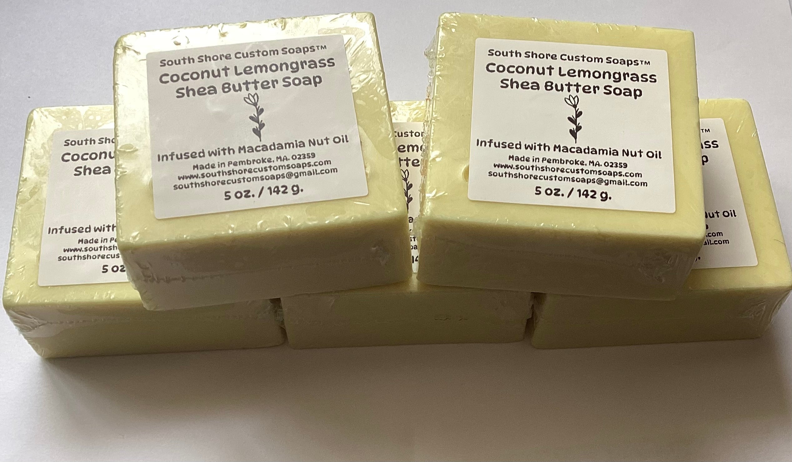 Coconut Lemongrass Shea Butter Soap