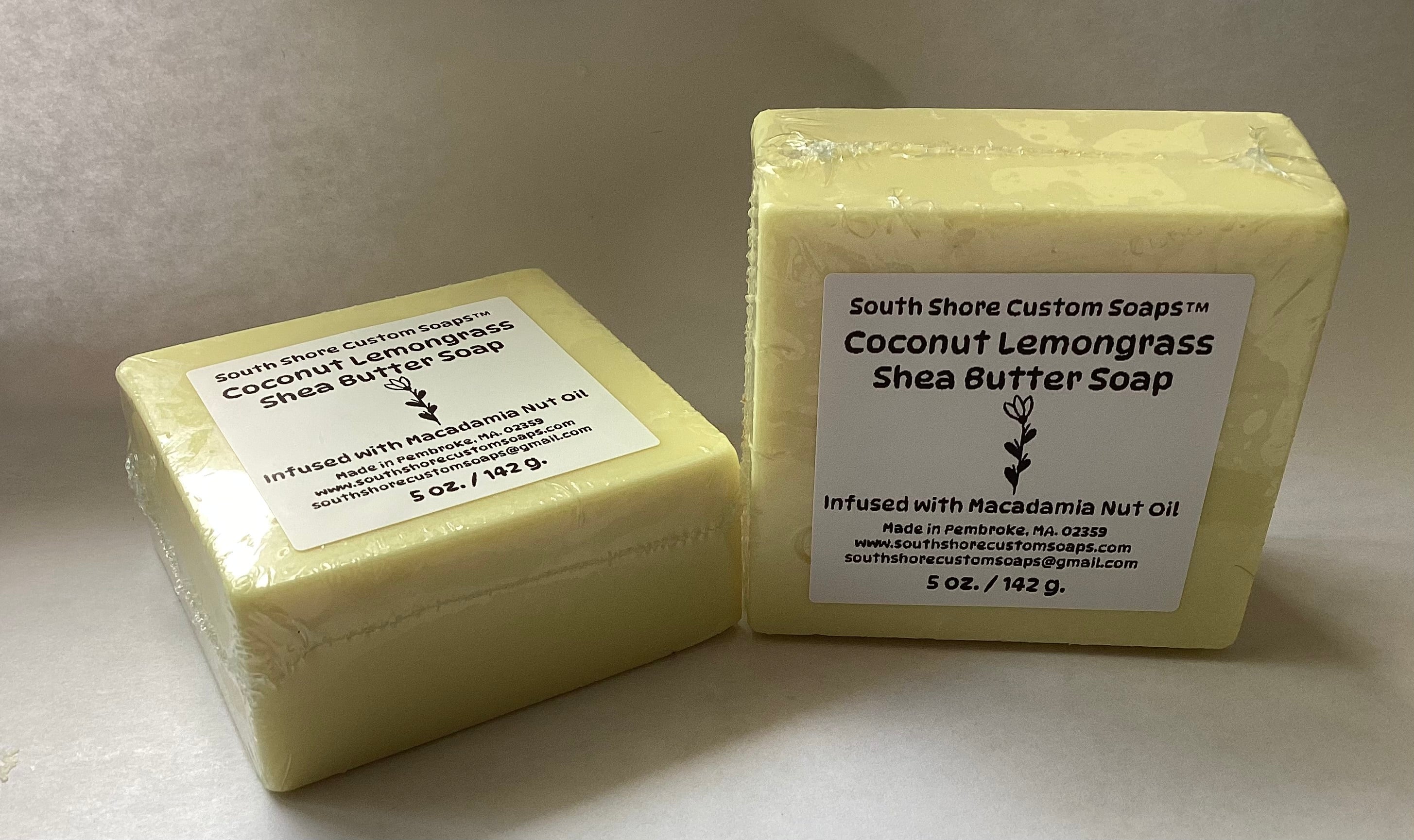 Coconut Lemongrass Shea Butter Soap