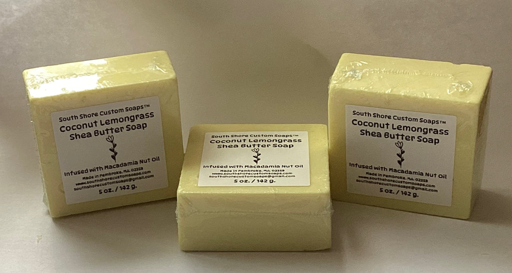 Coconut Lemongrass Shea Butter Soap