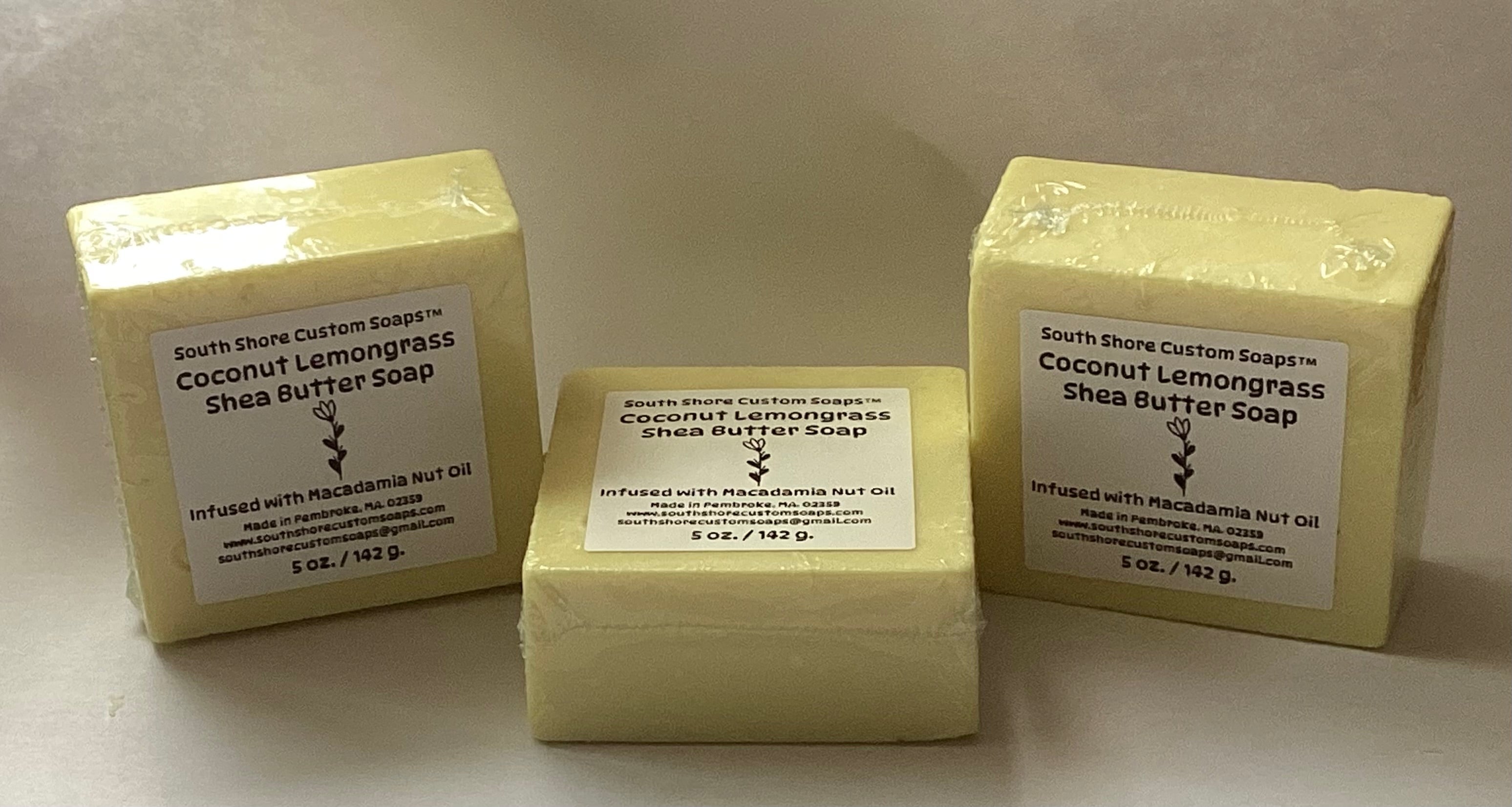 Coconut Lemongrass Shea Butter Soap